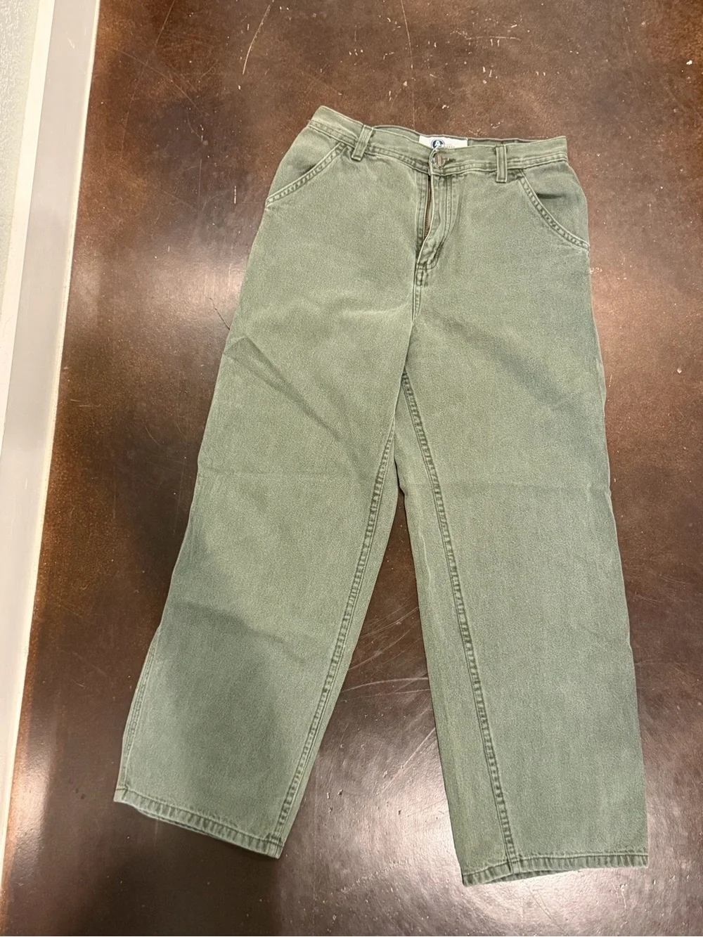 Arizona Jean Company  Olive Relaxed Fit Carpenter Jeans